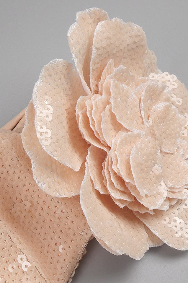 Robe Maxi Brodée à Fleurs en Sequins Awen