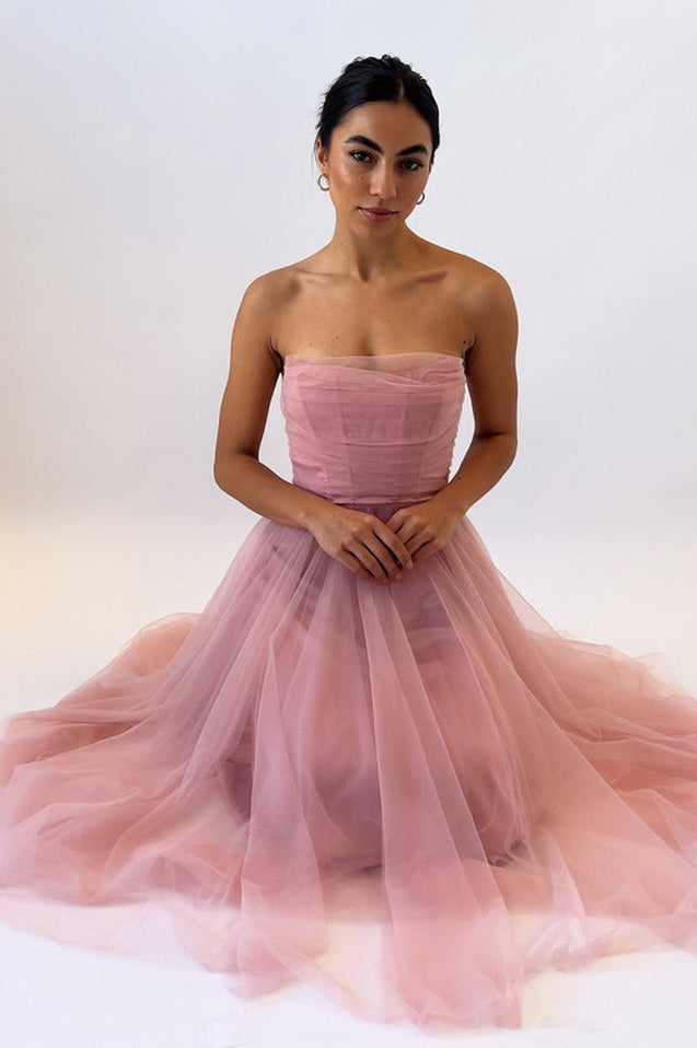 Robe Midi Évasée à Volants