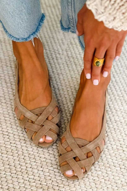 Caterina | Sandales Tressées Été Vibrant