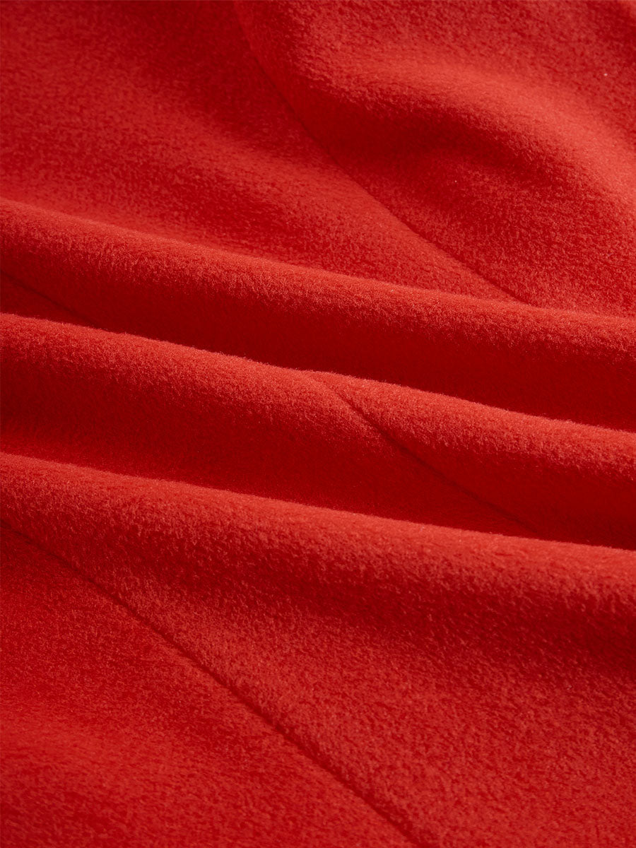 Ruffled Stand-up Collar Single-breasted Rose Embroidered Jacket