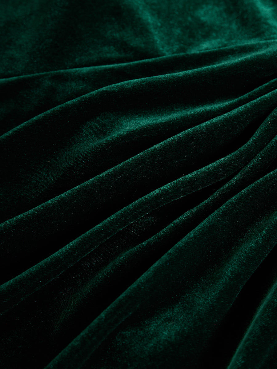 Elegant Velvet Midi Dress