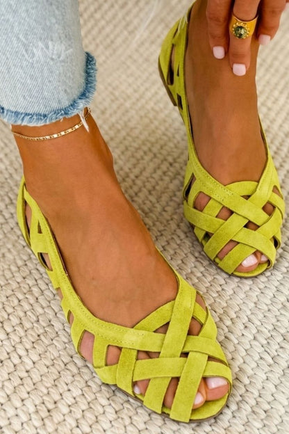 Caterina | Sandales Tressées Été Vibrant
