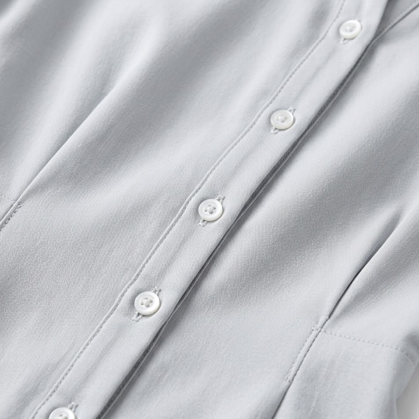 Robe Longue Évasée à Manches Courtes et Boutonnage pour Femmes