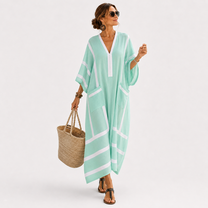 Zaira | Caftan Vert Menthe
