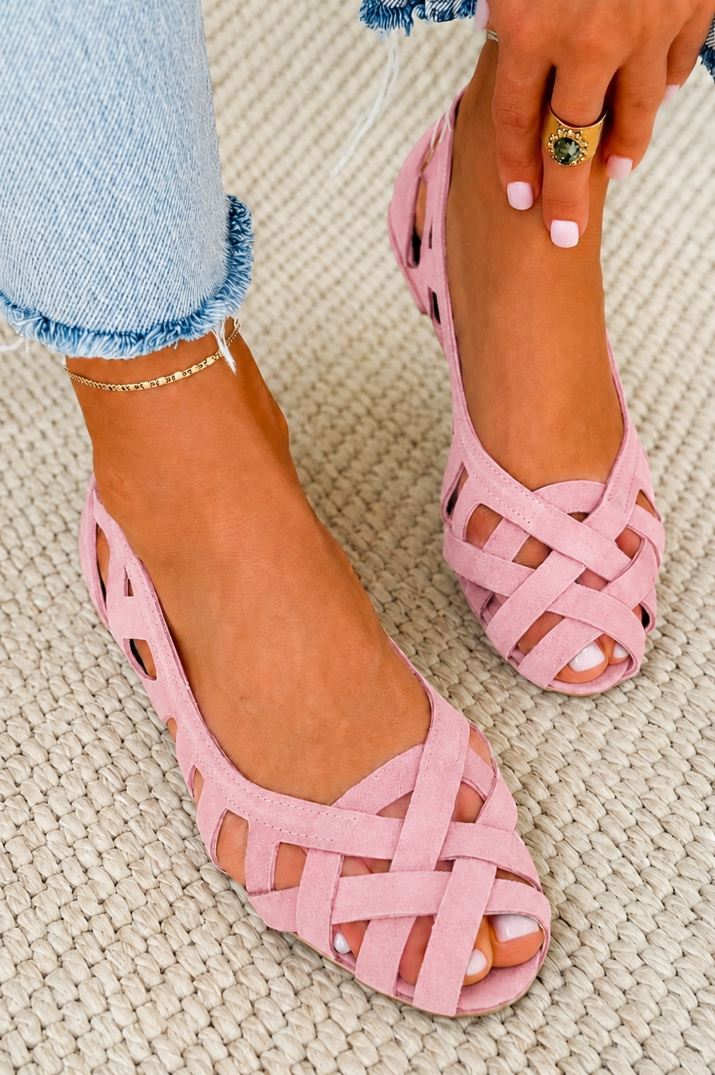 Caterina | Sandales Tressées Été Vibrant