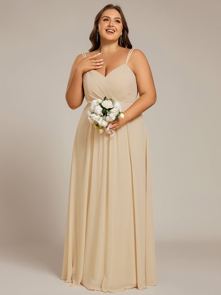 ever RUBY|Multiway Chiffon and Lace Open Back Bridesmaid Dress with Spaghetti Straps