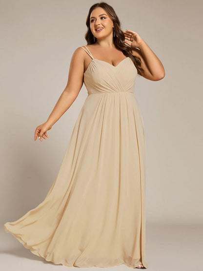 ever RUBY|Multiway Chiffon and Lace Open Back Bridesmaid Dress with Spaghetti Straps