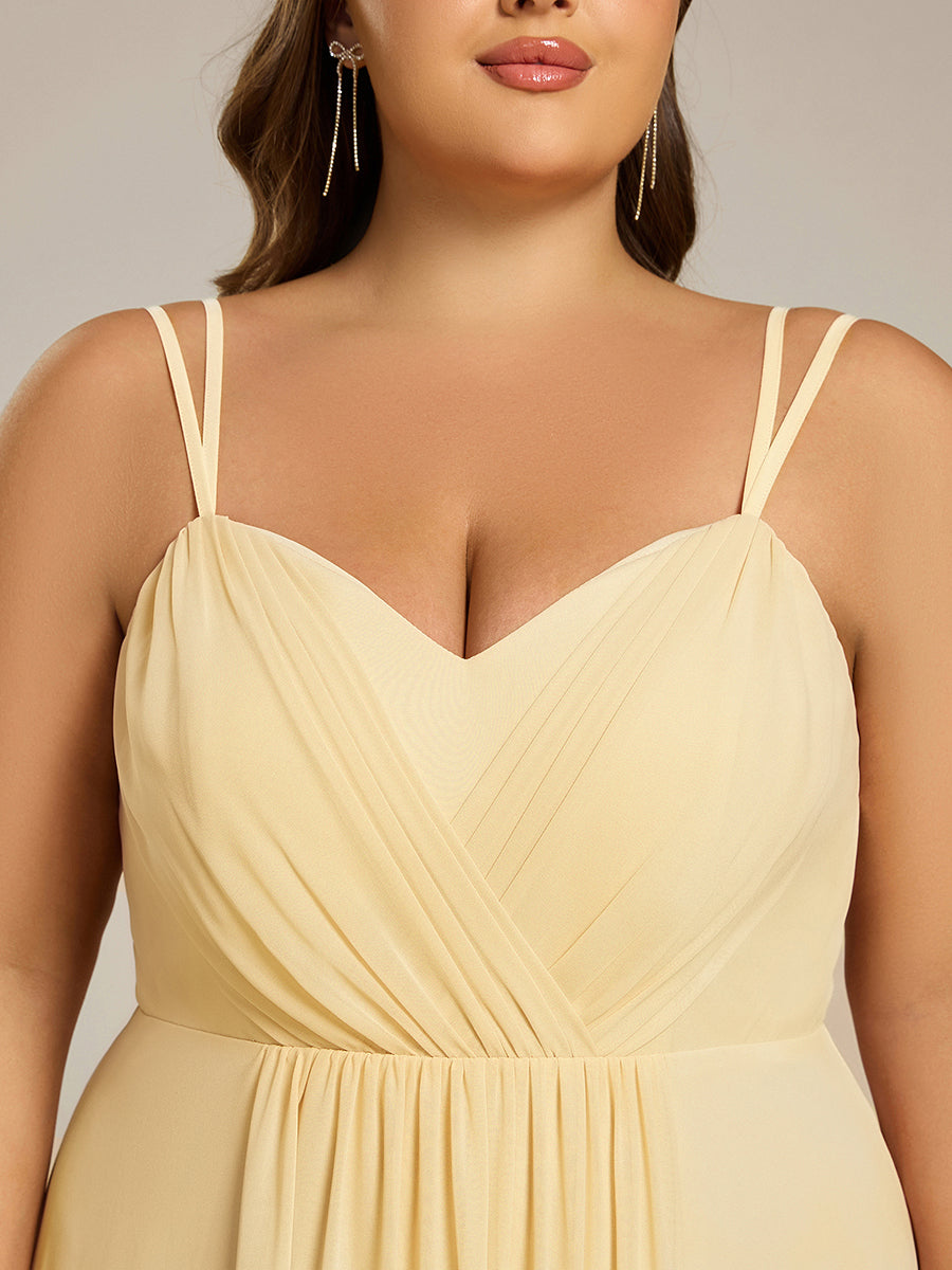 ever RUBY|Multiway Chiffon and Lace Open Back Bridesmaid Dress with Spaghetti Straps