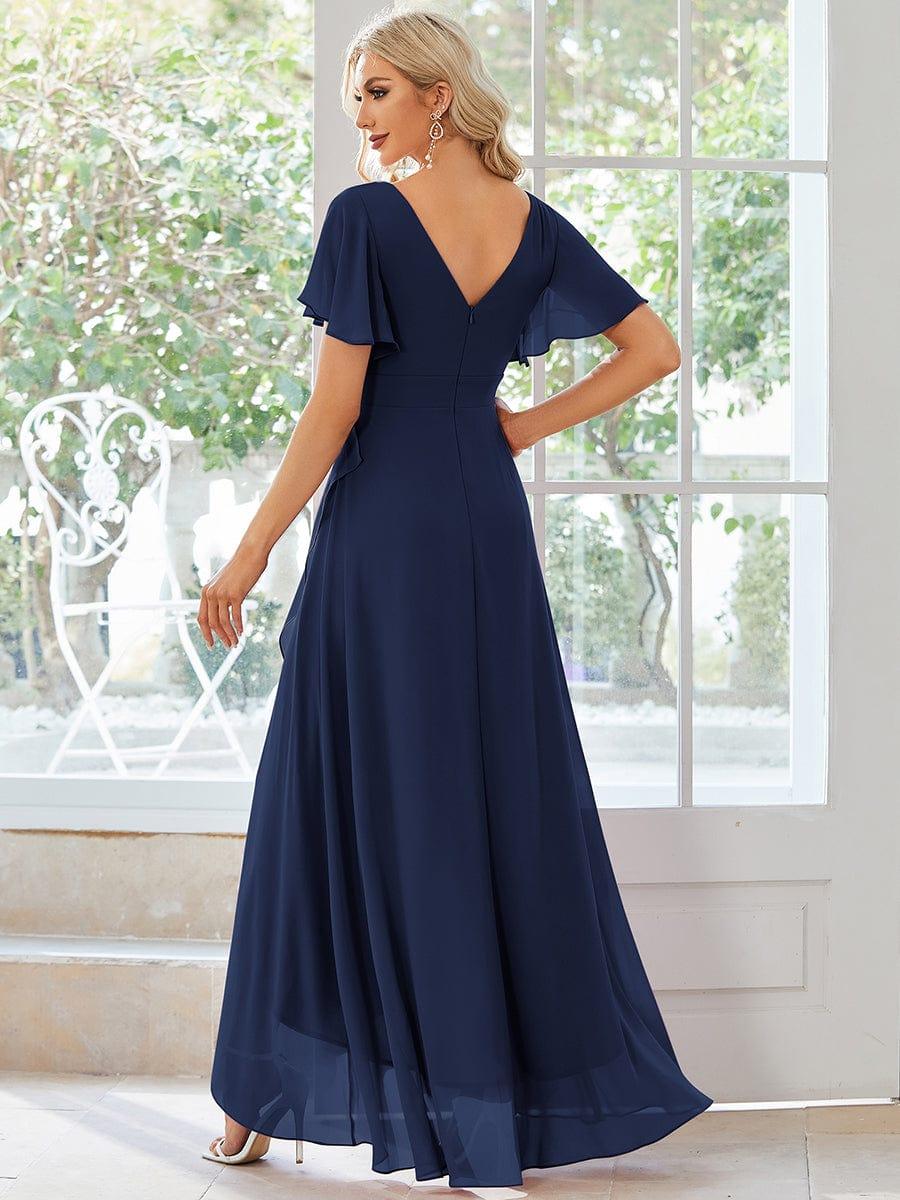 ever OREE|Charming Chiffon Bridesmaid Dress with Lotus Leaf Hemline (Final Sale)