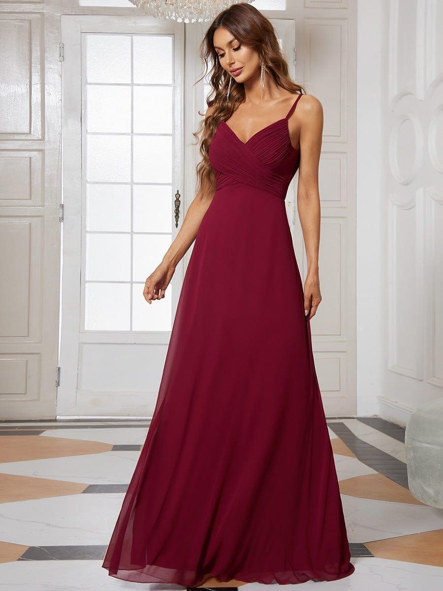 ever NOVA|Sweetheart Draped Back Floor Length Bridesmaid Dress