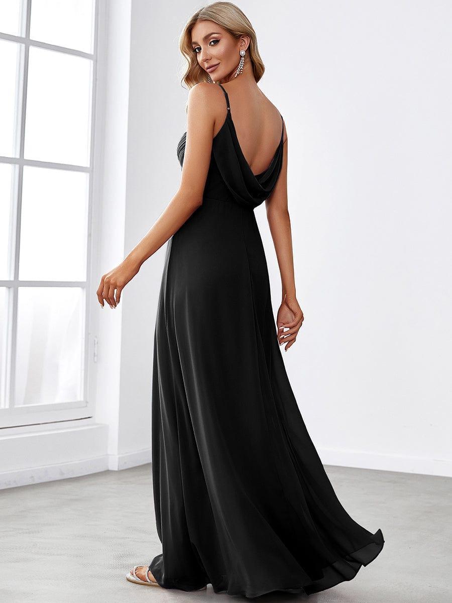 ever NOVA|Sweetheart Draped Back Floor Length Bridesmaid Dress