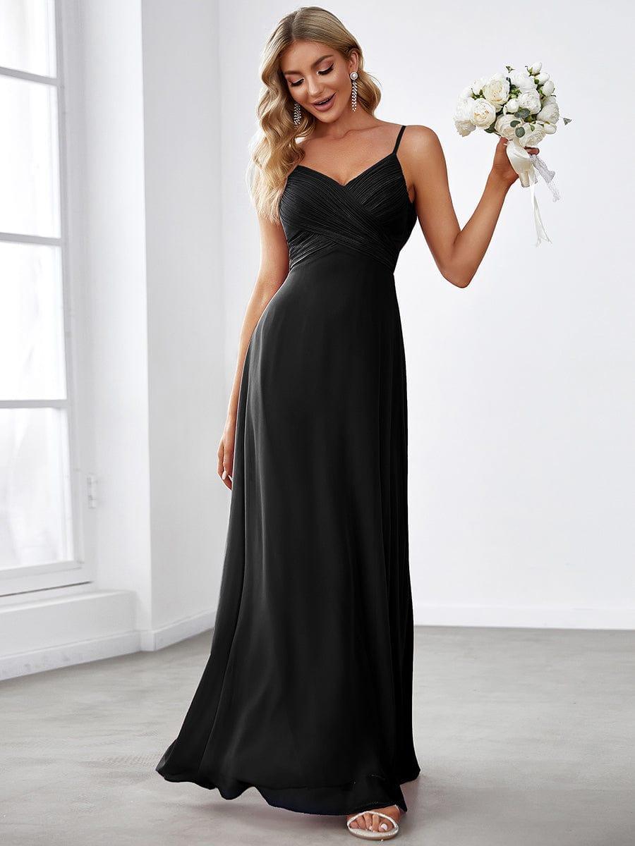 ever NOVA|Sweetheart Draped Back Floor Length Bridesmaid Dress