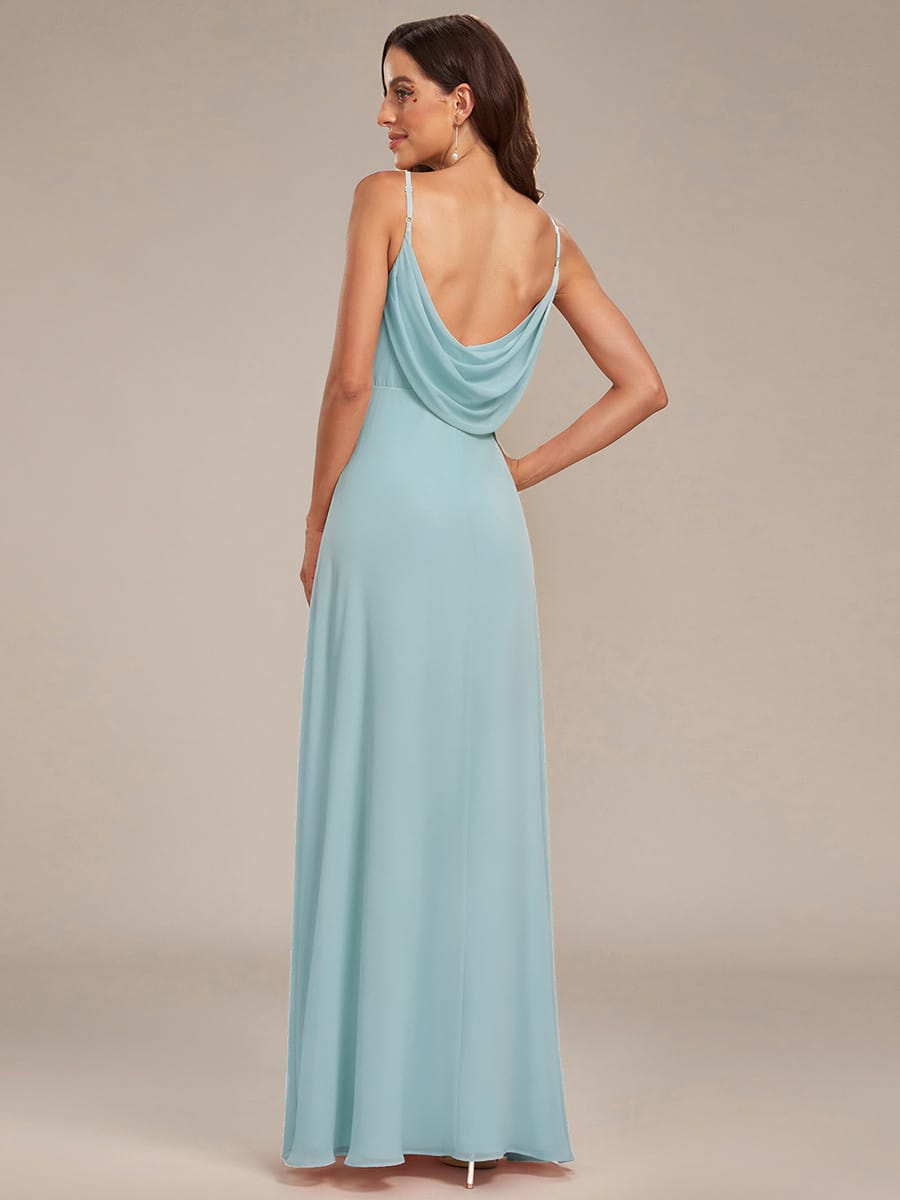 ever NOVA|Sweetheart Draped Back Floor Length Bridesmaid Dress