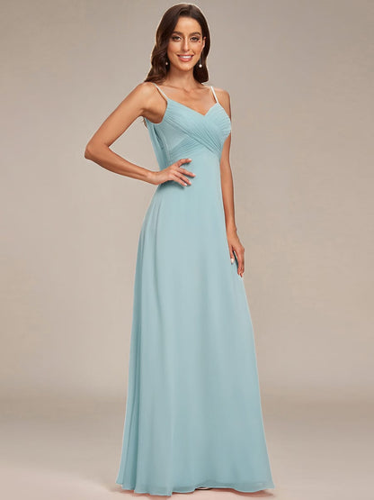 ever NOVA|Sweetheart Draped Back Floor Length Bridesmaid Dress