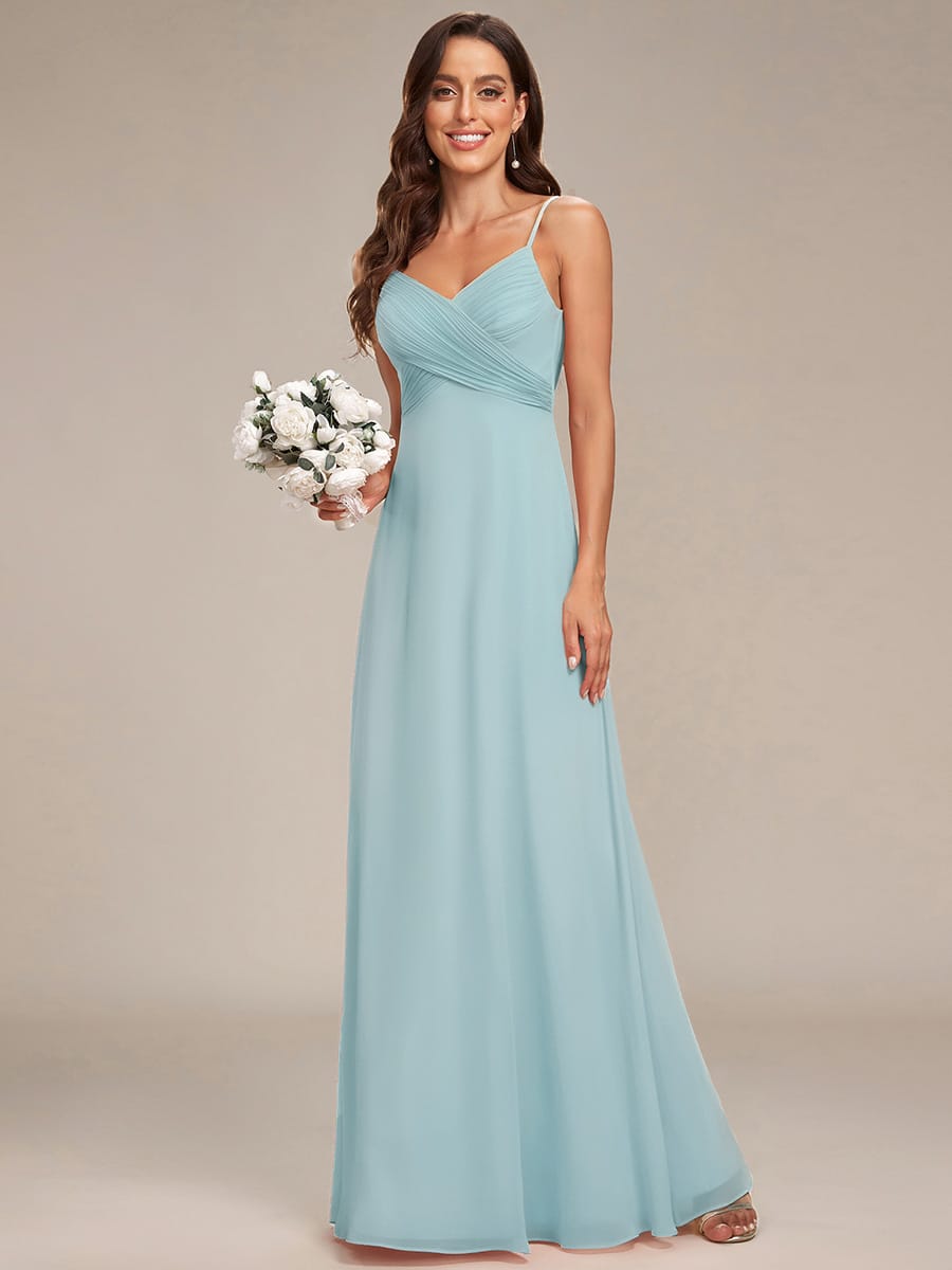 ever NOVA|Sweetheart Draped Back Floor Length Bridesmaid Dress