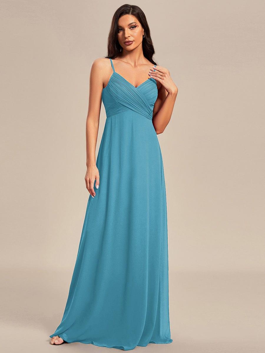 ever NOVA|Sweetheart Draped Back Floor Length Bridesmaid Dress