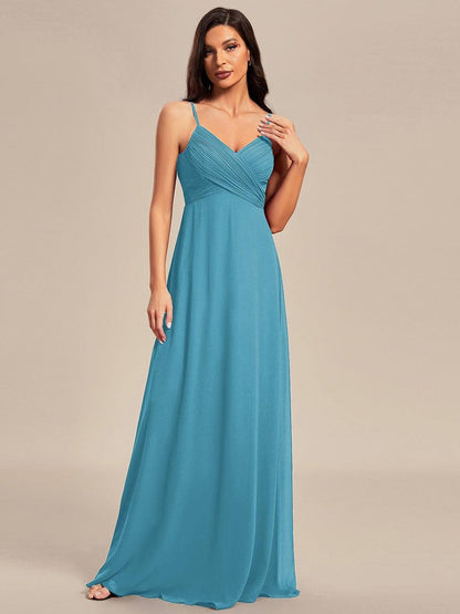 ever NOVA|Sweetheart Draped Back Floor Length Bridesmaid Dress
