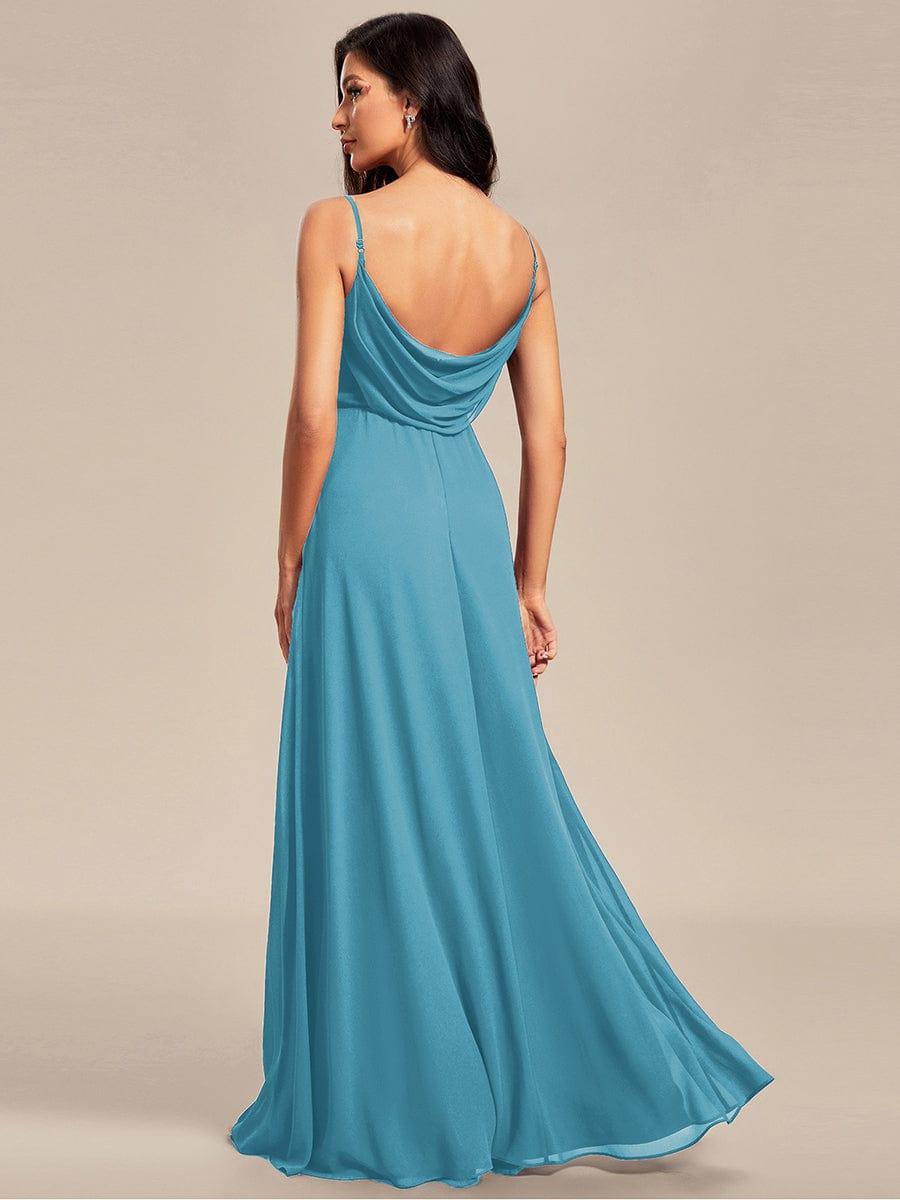 ever NOVA|Sweetheart Draped Back Floor Length Bridesmaid Dress