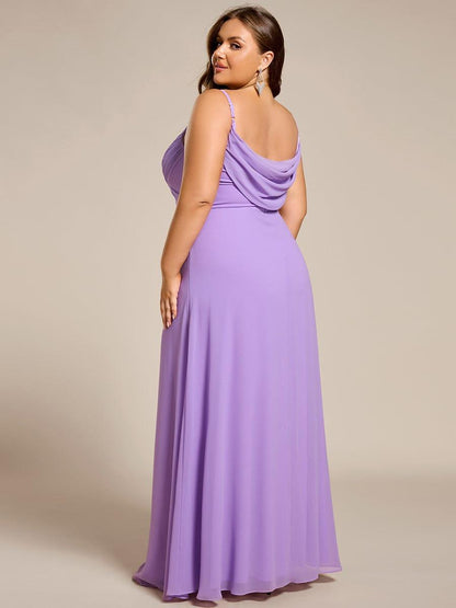 ever NOVA|Sweetheart Draped Back Floor Length Bridesmaid Dress