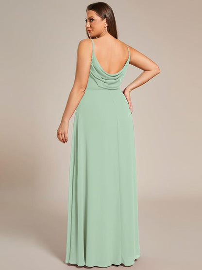 ever NOVA|Sweetheart Draped Back Floor Length Bridesmaid Dress
