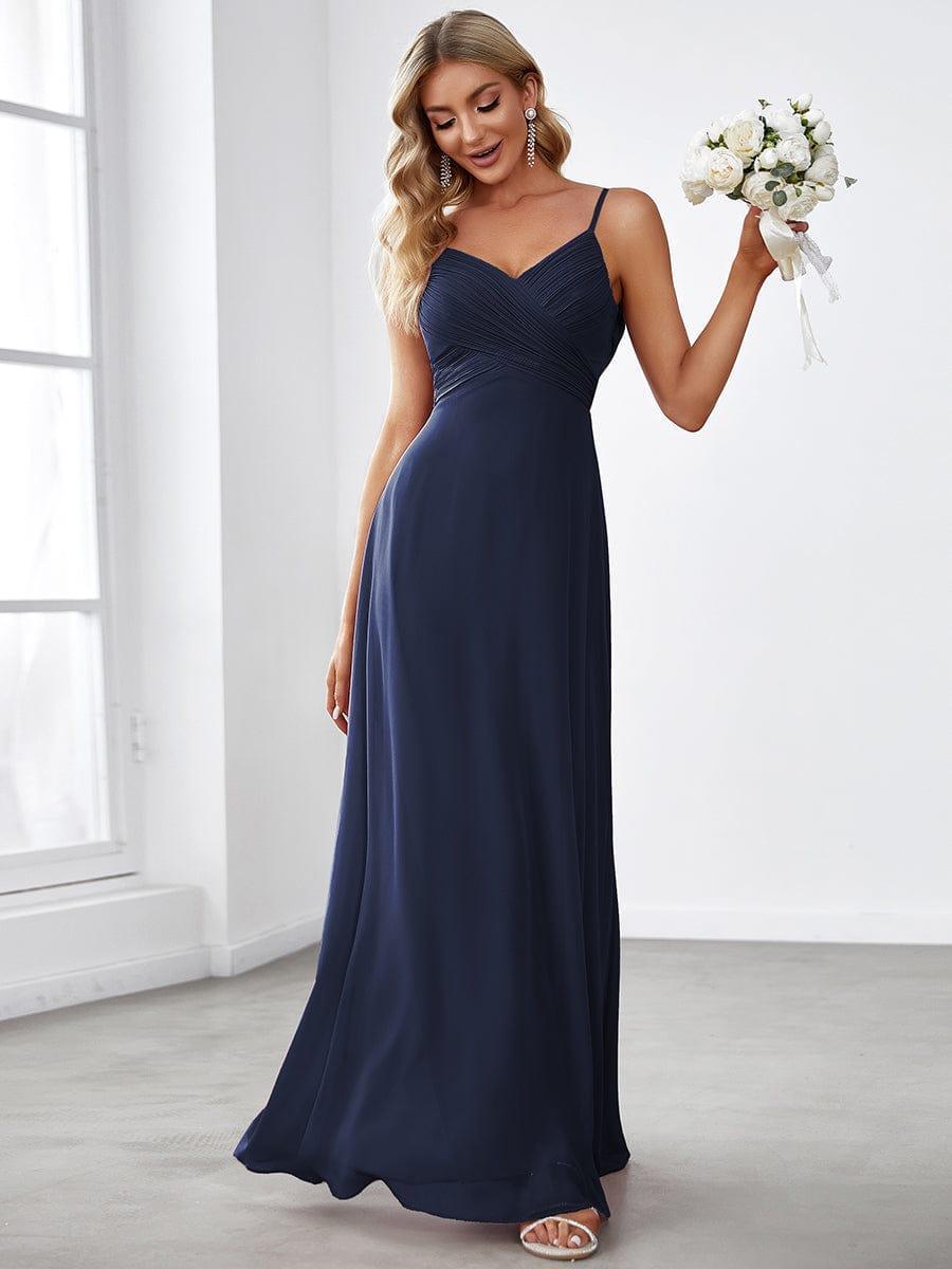 ever NOVA|Sweetheart Draped Back Floor Length Bridesmaid Dress