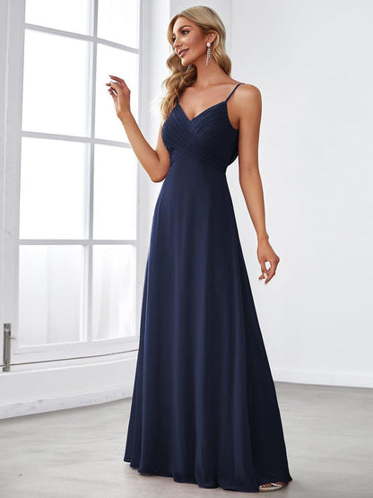 ever NOVA|Sweetheart Draped Back Floor Length Bridesmaid Dress