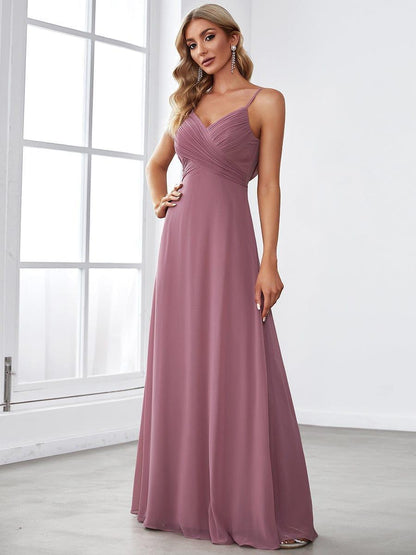 ever NOVA|Sweetheart Draped Back Floor Length Bridesmaid Dress