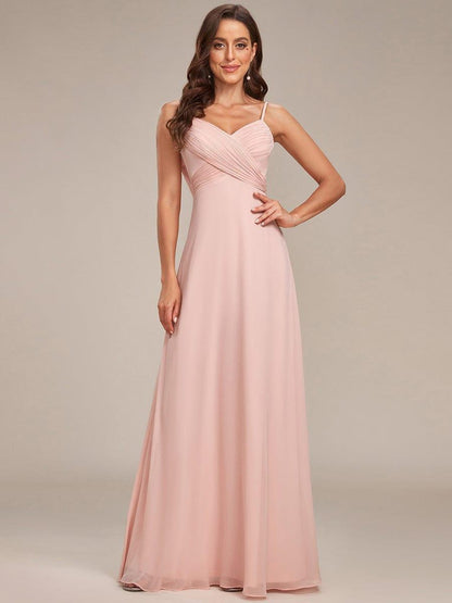 ever NOVA|Sweetheart Draped Back Floor Length Bridesmaid Dress