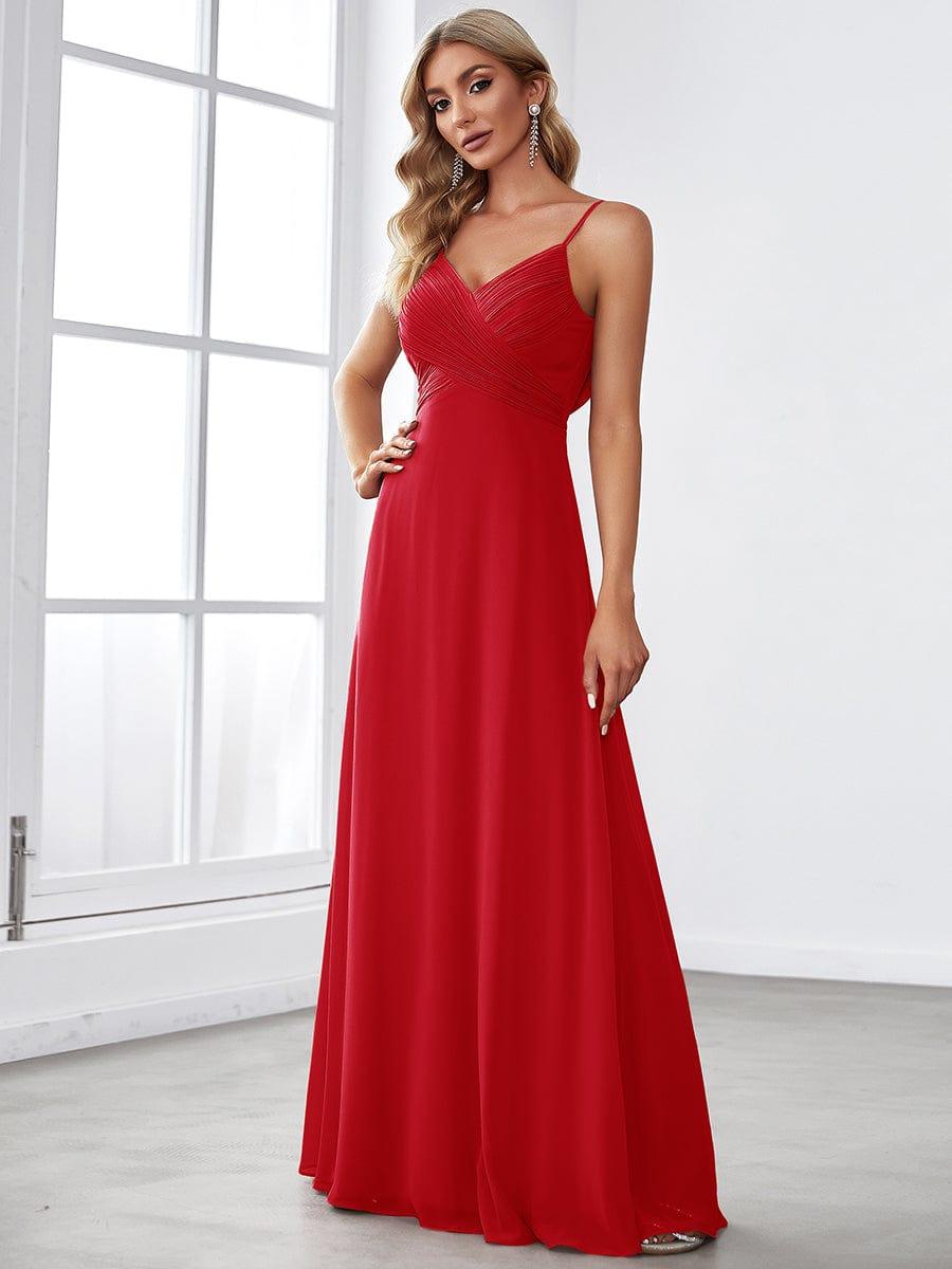 ever NOVA|Sweetheart Draped Back Floor Length Bridesmaid Dress