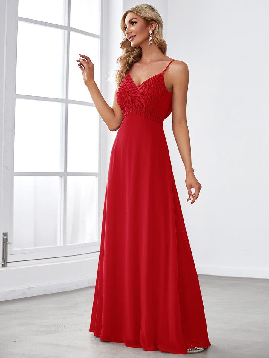 ever NOVA|Sweetheart Draped Back Floor Length Bridesmaid Dress