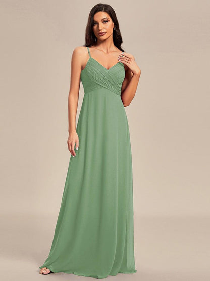 ever NOVA|Sweetheart Draped Back Floor Length Bridesmaid Dress