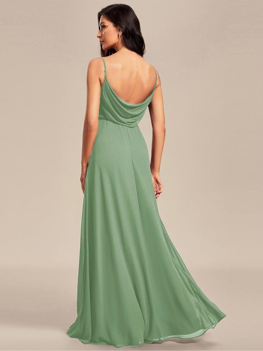 ever NOVA|Sweetheart Draped Back Floor Length Bridesmaid Dress