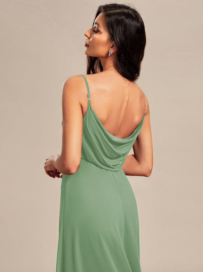 ever NOVA|Sweetheart Draped Back Floor Length Bridesmaid Dress
