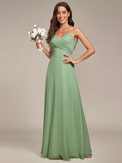 ever NOVA|Sweetheart Draped Back Floor Length Bridesmaid Dress