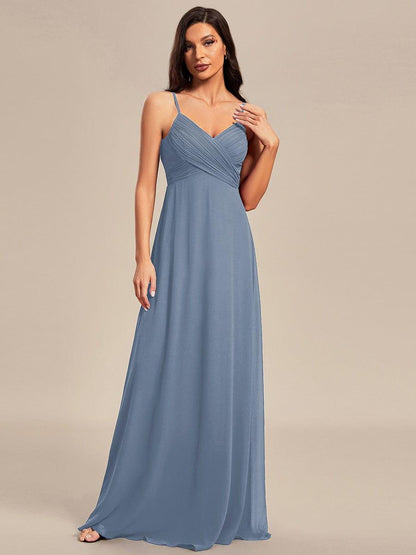ever NOVA|Sweetheart Draped Back Floor Length Bridesmaid Dress