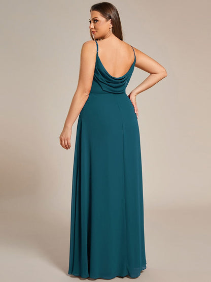 ever NOVA|Sweetheart Draped Back Floor Length Bridesmaid Dress