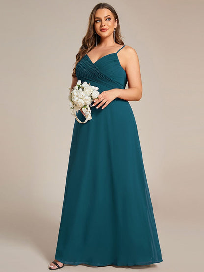 ever NOVA|Sweetheart Draped Back Floor Length Bridesmaid Dress