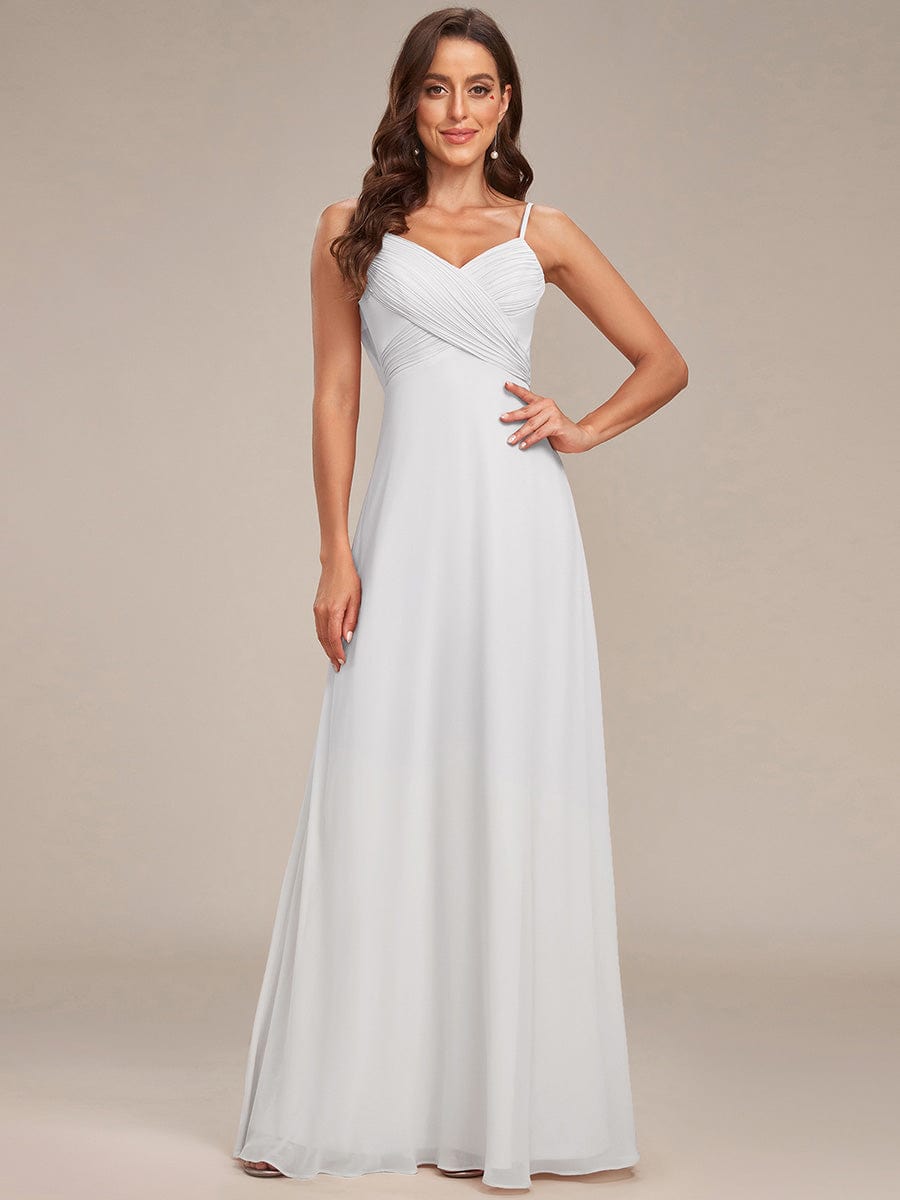 ever NOVA|Sweetheart Draped Back Floor Length Bridesmaid Dress