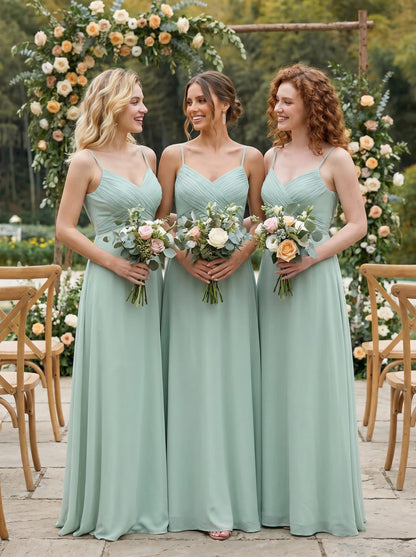 ever NOVA|Sweetheart Draped Back Floor Length Bridesmaid Dress