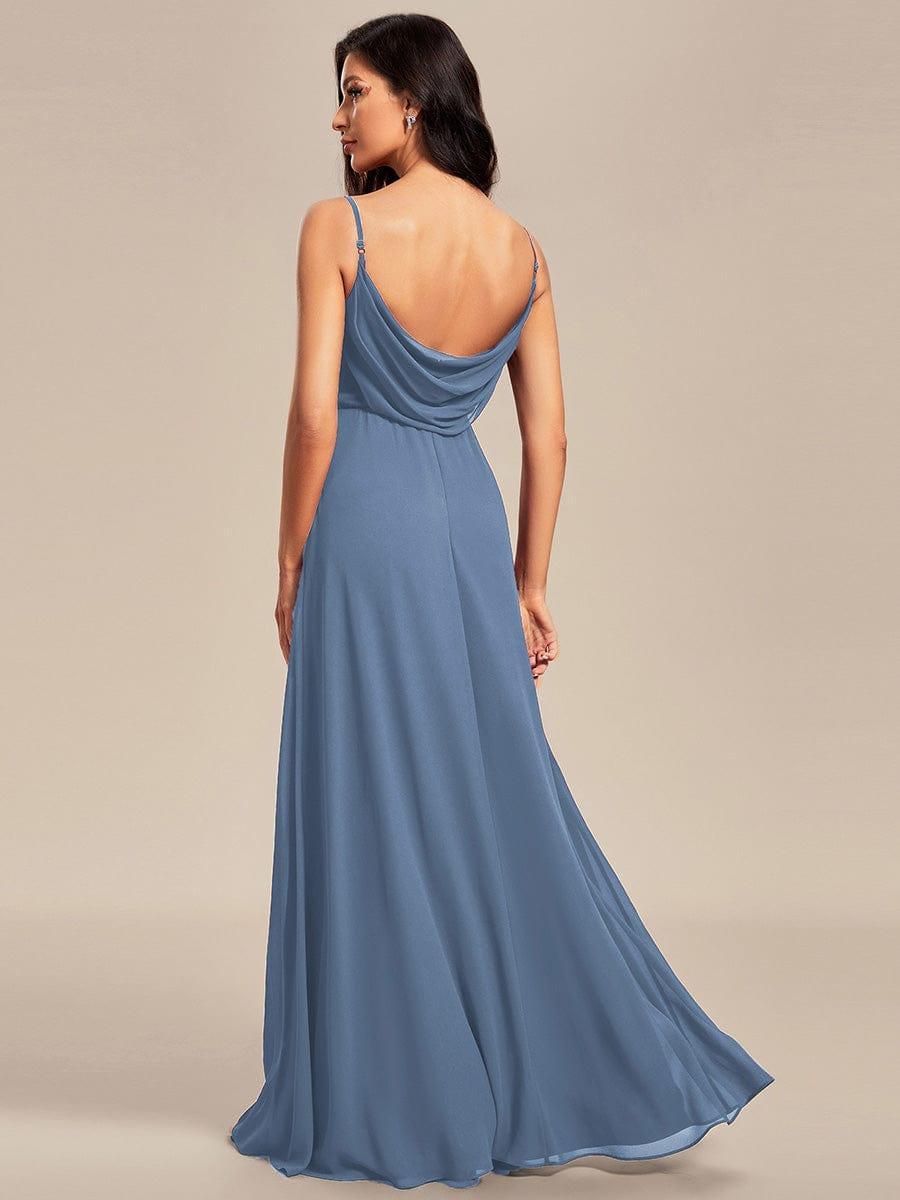 ever NOVA|Sweetheart Draped Back Floor Length Bridesmaid Dress