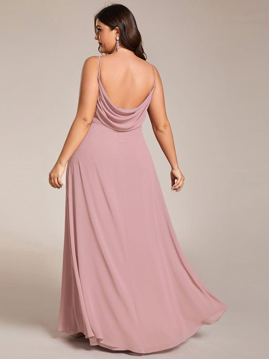 ever NOVA|Sweetheart Draped Back Floor Length Bridesmaid Dress