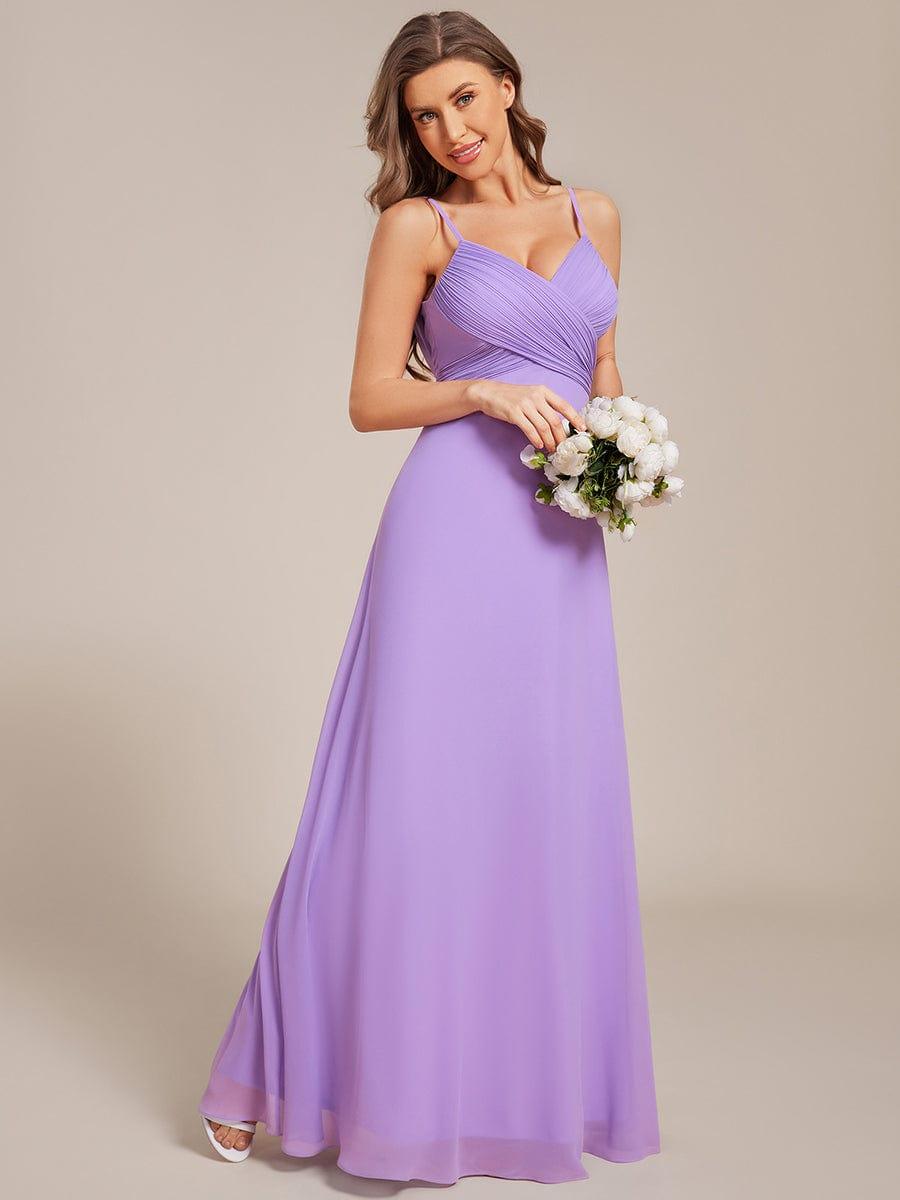 ever NOVA|Sweetheart Draped Back Floor Length Bridesmaid Dress