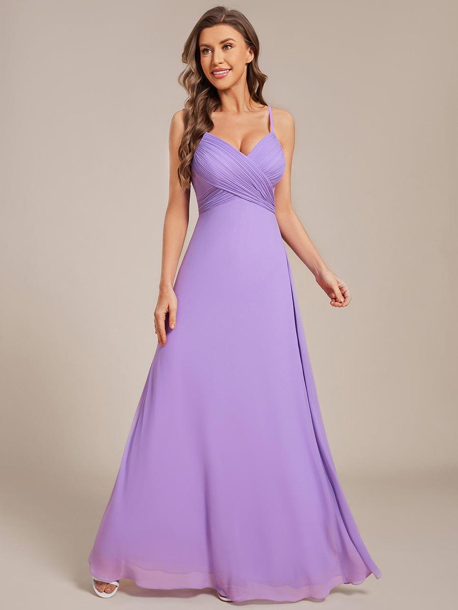 ever NOVA|Sweetheart Draped Back Floor Length Bridesmaid Dress