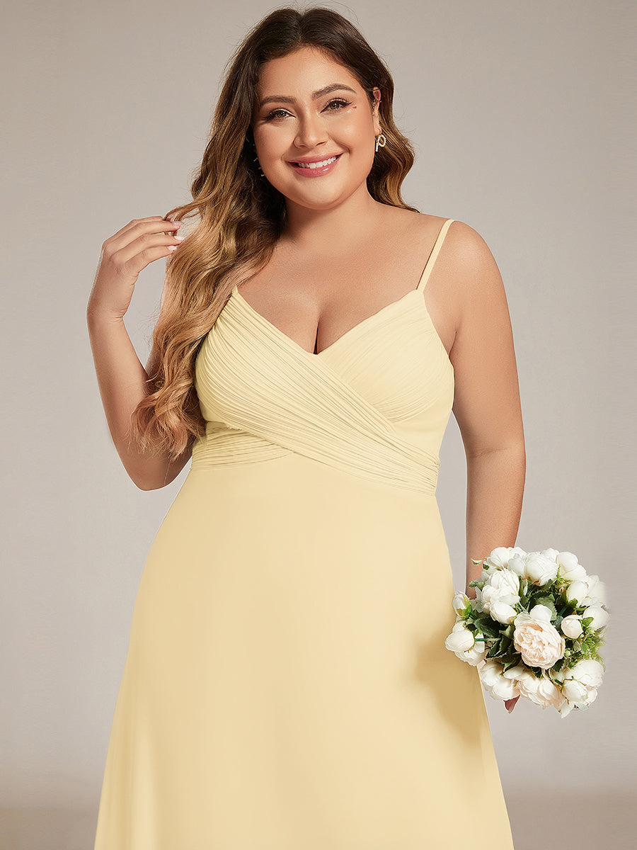 ever NOVA|Sweetheart Draped Back Floor Length Bridesmaid Dress