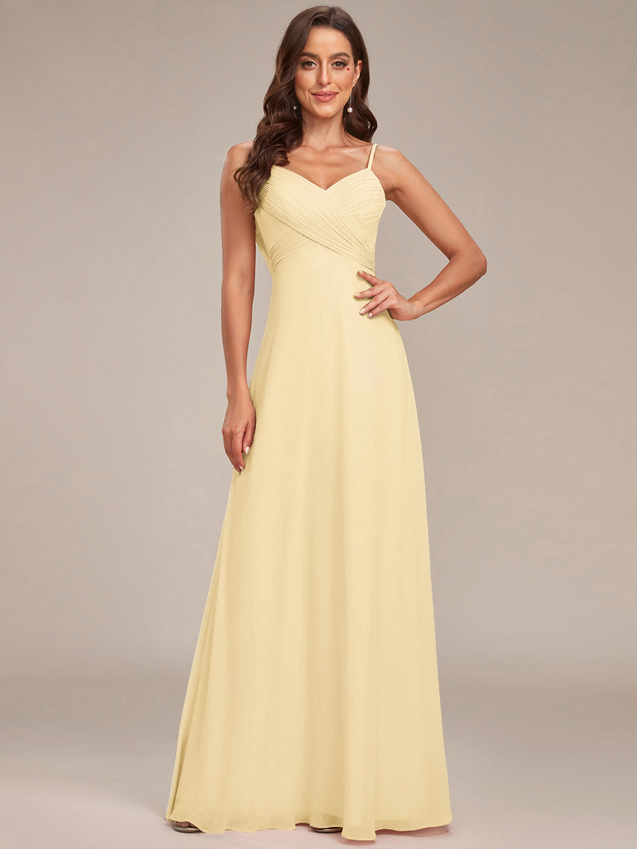 ever NOVA|Sweetheart Draped Back Floor Length Bridesmaid Dress