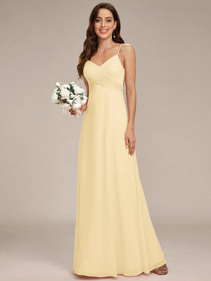 ever NOVA|Sweetheart Draped Back Floor Length Bridesmaid Dress