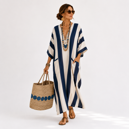 Yasmina | Caftan Bleu Marine