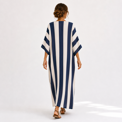 Yasmina | Caftan Bleu Marine