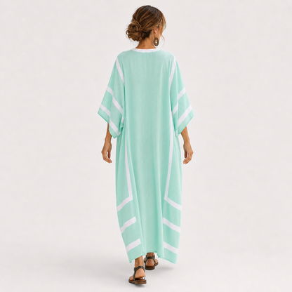 Zaira | Caftan Vert Menthe