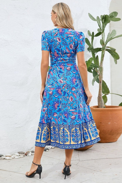 Robe Maxi Boho Imprimée Floral Kamoni
